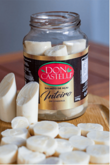 Palmito de Açaí Vidro (500g)