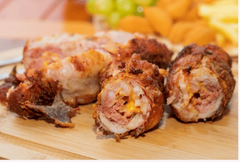 COXA RECHEADA Bacon e Cheddar